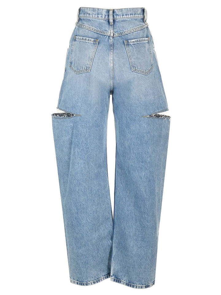 Maison Margiela Cut Off Jeans - Light blue | ced1aff267d611926311774203d7559c29b2ad45