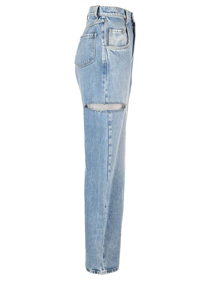 Maison Margiela Cut Off Jeans - Light blue | d0564e4d275a5ab0f8bdda66c1066f9c9570dbf6
