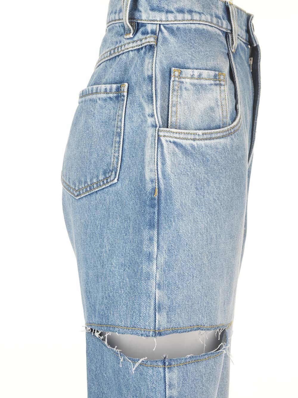 Maison Margiela Cut Off Jeans - Light blue | 791ded385b87cd3bc38b333f03ec9045f02738a3