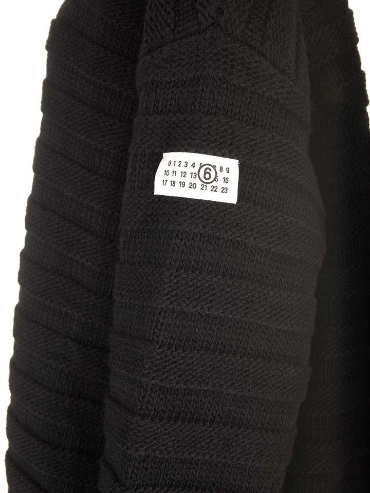 Mm6 Maison Margiela High Neck Sweater Knitwear - Black | 0630aaa1dbc5075e7d5b417ea9a75af0cb5df194