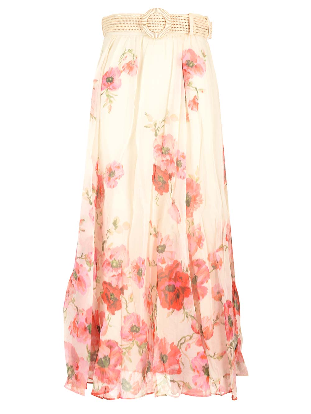Zimmermann The Lightburst Maxi Skirt Skirts - Red | daaea14699117a6cea0555d8d5378e031af924a8