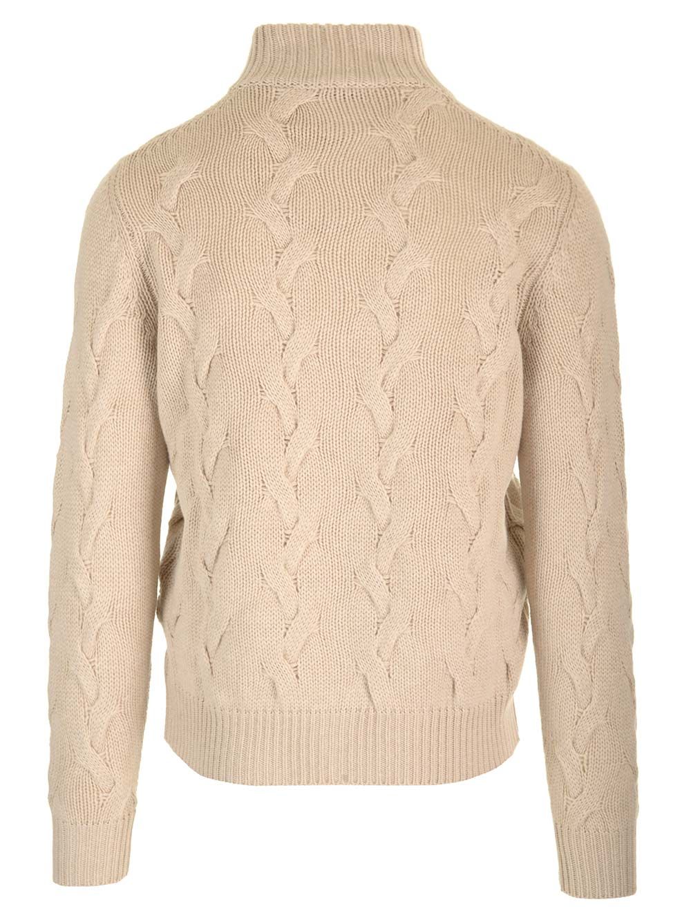Al Duca D'Aosta Cashmere Blend Cardigan Knitwear - Beige | 0a8ded42a87a8c46418ea320e41d886b17fe7a5e