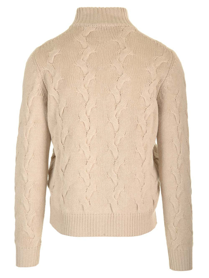 Al Duca D'Aosta Cashmere Blend Cardigan Knitwear - Beige | 0a8ded42a87a8c46418ea320e41d886b17fe7a5e