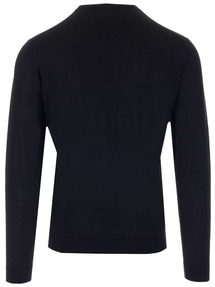 Al Duca D'Aosta Wool And Silk Crew Neck Sweater Knitwear - Blue | 89fd6a74d907ef39ff9673f3ba3904b95859ff0c