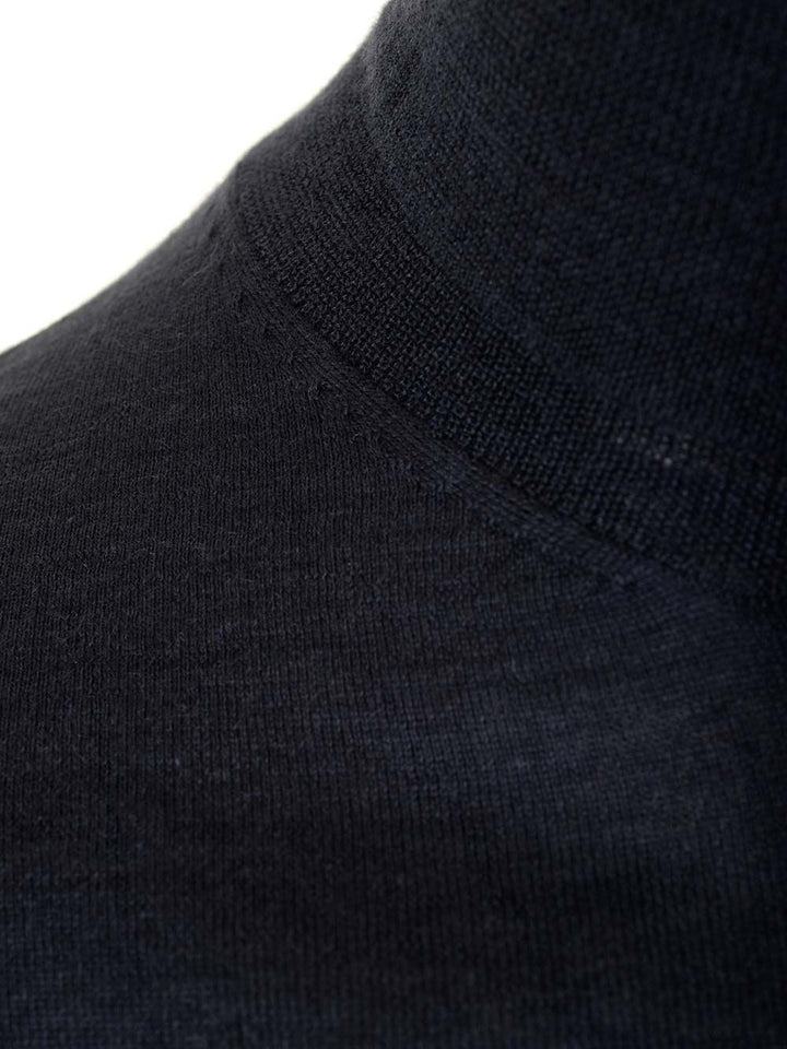 Al Duca D'Aosta Cashmere And Silk Turtleneck Sweater Knitwear - Blue | cfadabf2fb305eeea61684db36ad950aa0d3cd91