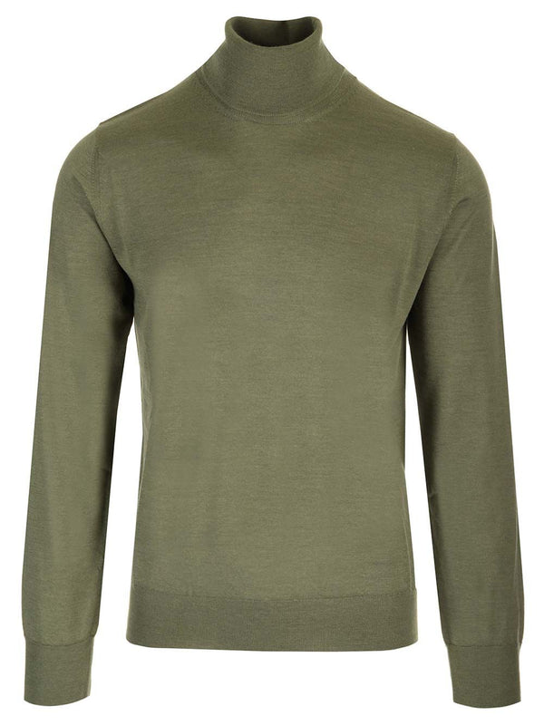 Cashmere And Silk Turtleneck Sweater Knitwear Green