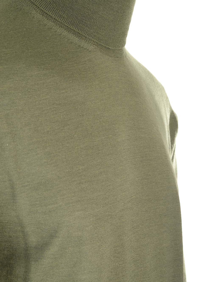 Al Duca D'Aosta Cashmere And Silk Turtleneck Sweater Knitwear - Green | 12cfbd9009a20aed979ac6bad1c1795eb62a1141