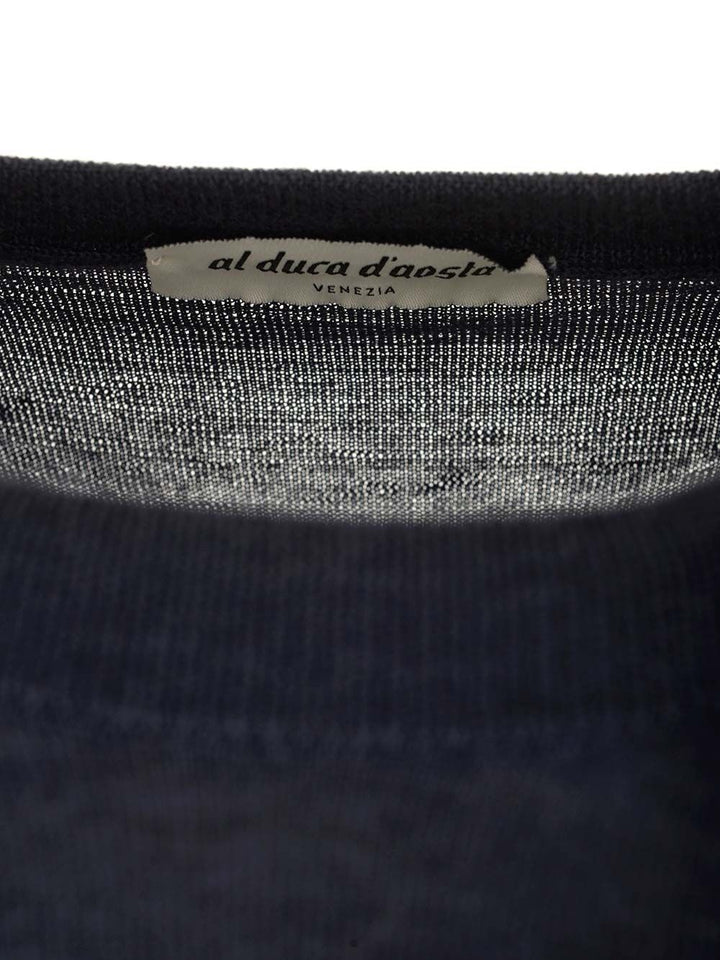 Al Duca D'Aosta Crewneck Sweater Knitwear - Blue | 5e9df3dc43ded968721743e5cef8fff921fa9d4c