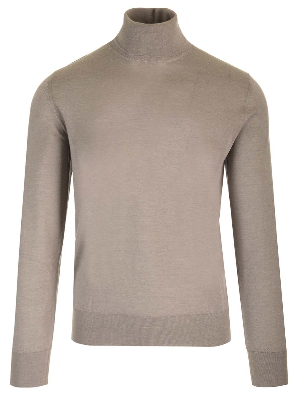Al Duca D'Aosta Cashmere And Silk Turtleneck Sweater Knitwear - Grey | 3dbdb25d9fa9dde0c9de77e6321d2d8ee16a94d4