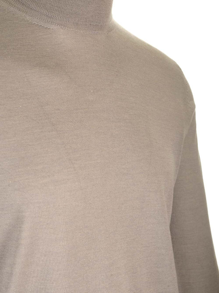 Al Duca D'Aosta Cashmere And Silk Turtleneck Sweater Knitwear - Grey | 574892ef935d784ea42c0c130a61330148891b3a