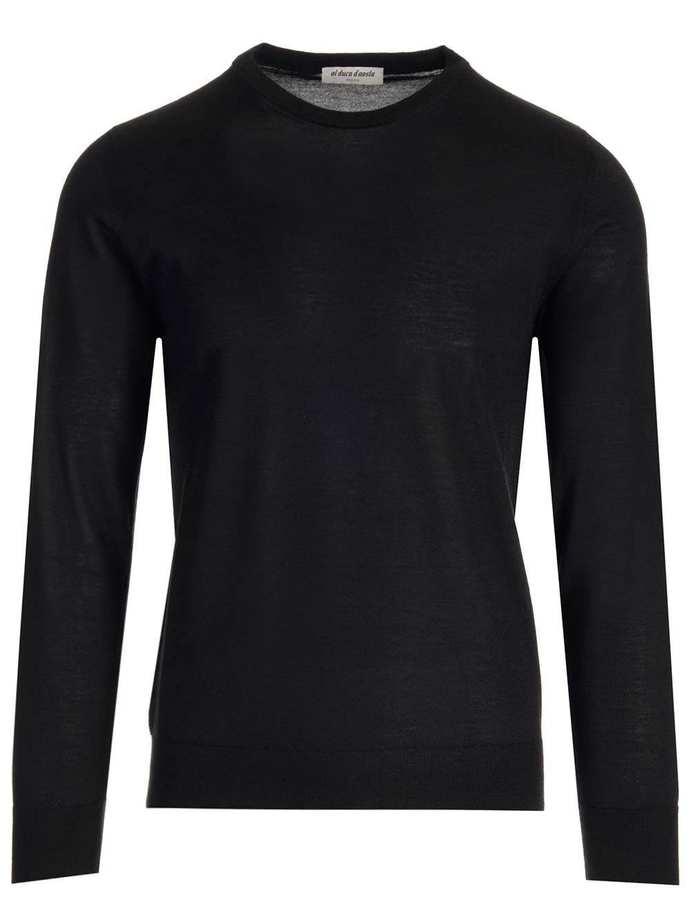 Al Duca D'Aosta Crewneck Sweater Knitwear - Black | b3b2c09e7d3e43886df0da9544c3dcb2e3cdeffe