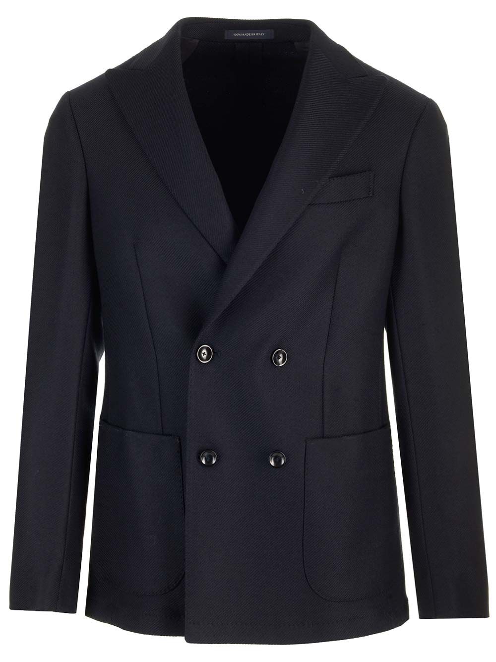 Al Duca D'Aosta Double-Breasted Wool Jacket Jackets - Blue | 9487d047981ee3c44e7f6582b3bb07bb91c6e6e5