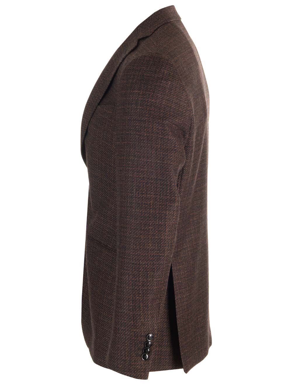 Al Duca D'Aosta Wool Melange Blazer Jackets - Brown | 4ec8aeeba2b8ad2627b816a4b3ee1c18aec57219