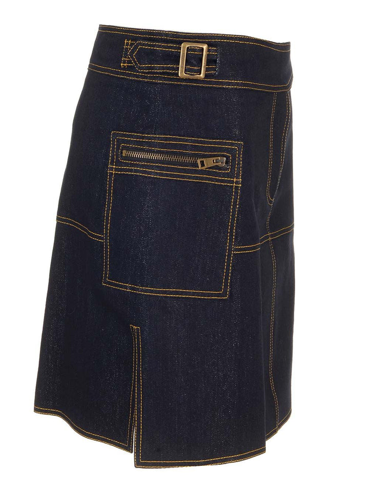 Etro Stretch Denim Skirt Skirts - Blue | f9c8f6854c49e9301eb2a30b73fd0c38ef05d27e