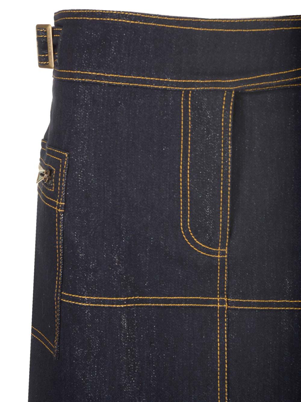 Etro Stretch Denim Skirt Skirts - Blue | e8a228d5ecf3cd78f9f082be70fc25402090194c