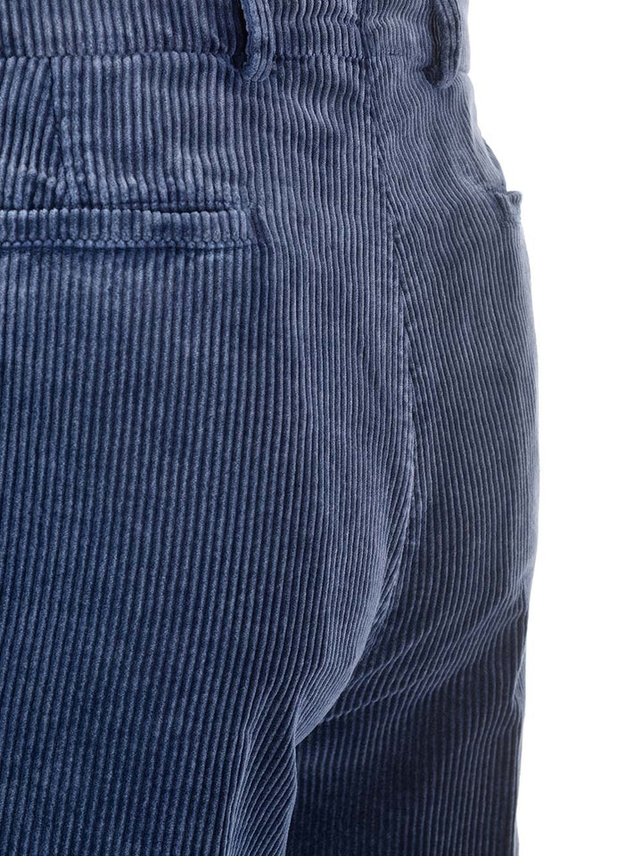 Brunello Cucinelli Blue Corduroy Trousers - Blue | 22ebf348efaf5310d3c049e8ac59002418593995