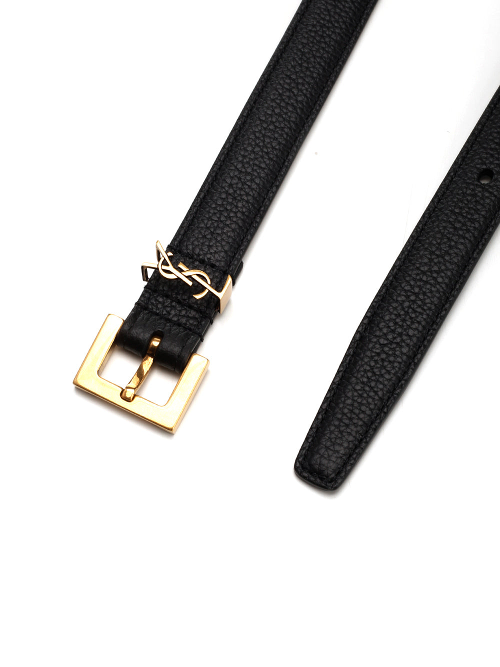 Saint Laurent Cassandre Belt Belts - Black | 3234a7eb117b197c6d495051f576dfb619f1d7bd