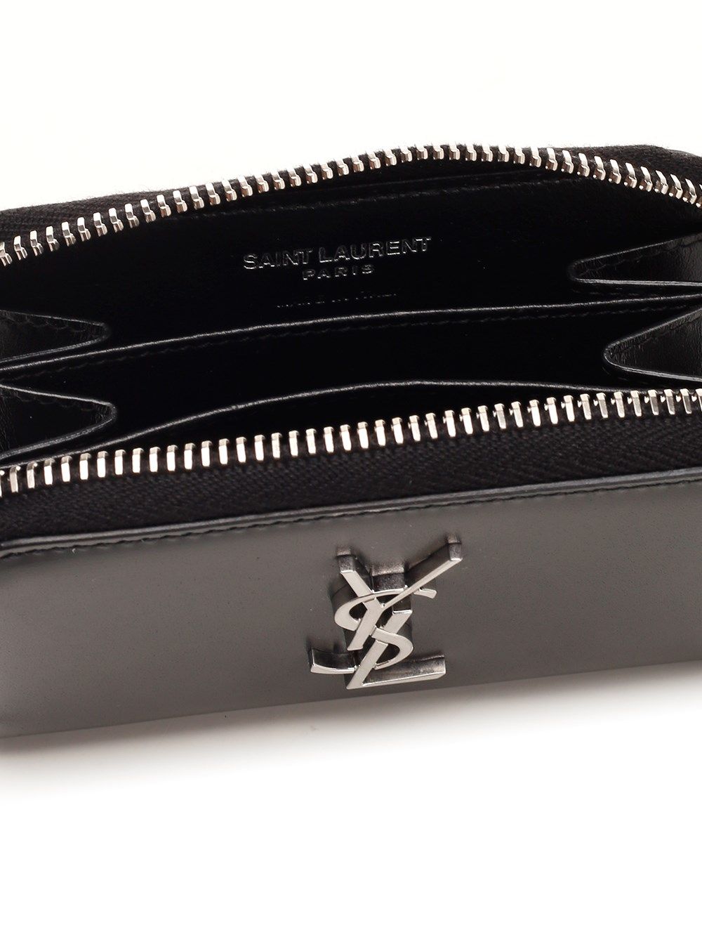 Saint Laurent Zip Around Wallet  Monogram Wallets - Black | 2554cb49734082cb9abd552b4f58a5678d3edff0