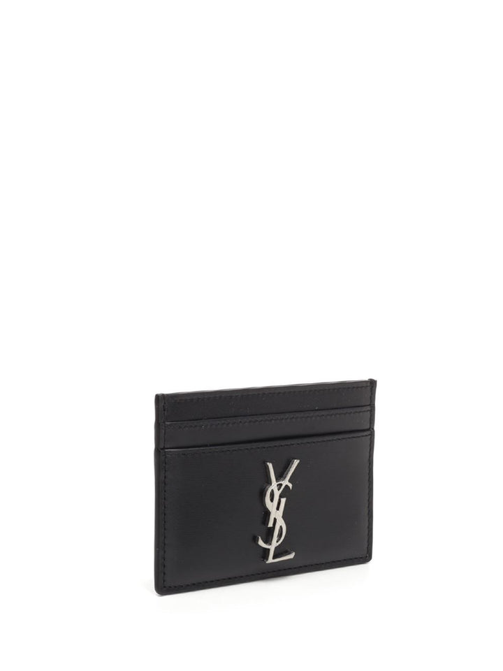 Saint Laurent Cassandre Card Holder Wallets - Black | 94601b44da1aaa92c92c886701c5fabf564cb805