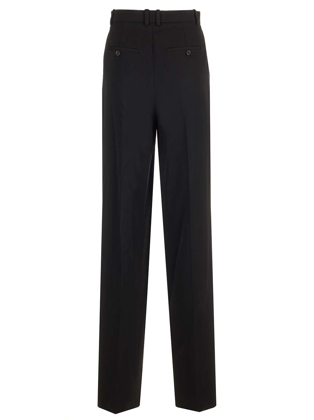 Saint Laurent Straight Leg Trousers - Black | 59bf8251cb833d13a3b4e37b3fea577ad4375d8e