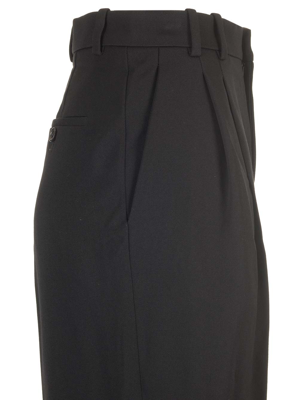 Saint Laurent Straight Leg Trousers - Black | 961a19e6d2075e2665b053da534b2a0cd8918635