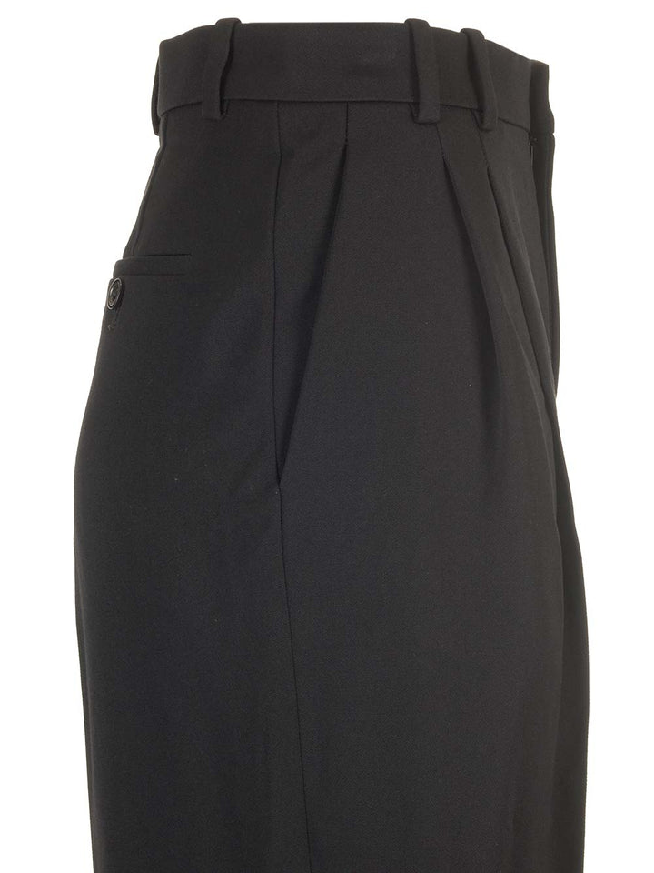 Saint Laurent Straight Leg Trousers - Black | 961a19e6d2075e2665b053da534b2a0cd8918635