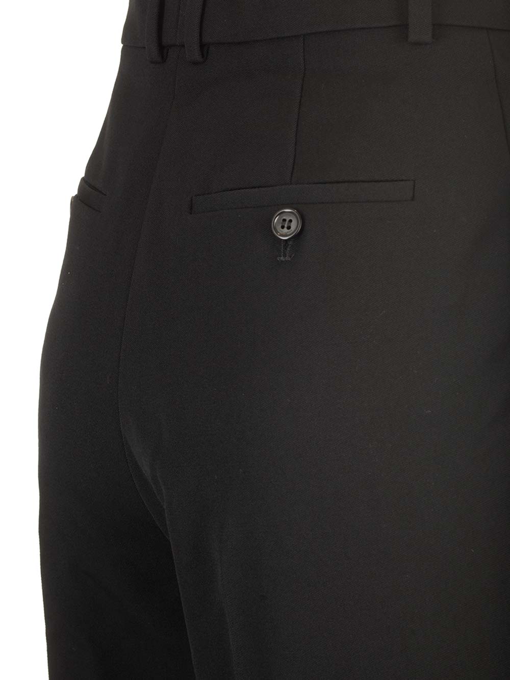 Saint Laurent Straight Leg Trousers - Black | 471918bf94e2b0a188ca01a670b7d24ffd3565cf