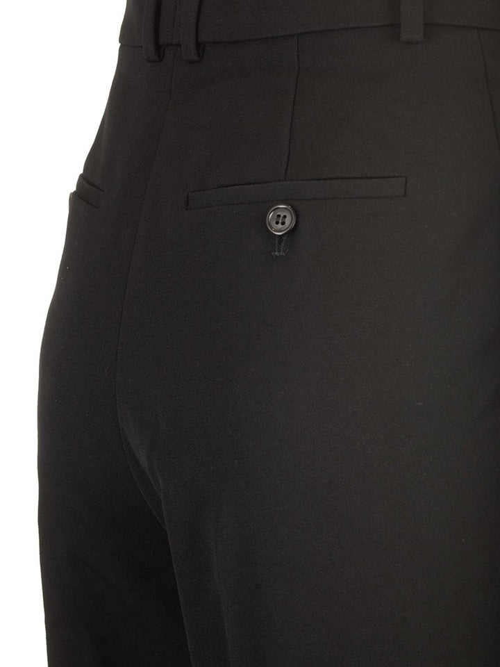 Saint Laurent Straight Leg Trousers - Black | 471918bf94e2b0a188ca01a670b7d24ffd3565cf