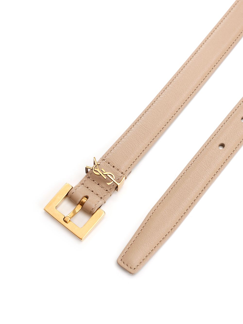 Saint Laurent Ysl Logo Belt Belts - Beige | 0846d79e7073def5d582d1b833621407b194def1