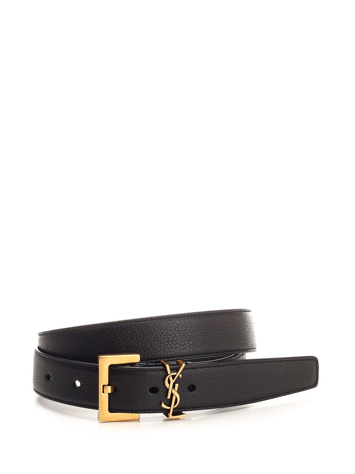 Saint Laurent Cassandre Belts - Black | 5821bf3f50e8dd5941a7776a68bcf1dcd9471394