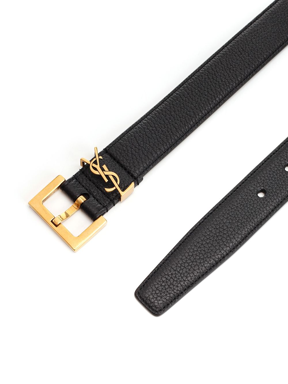 Saint Laurent Cassandre Belts - Black | 10cd8154fc080c096f17b3cea84f7fd4570bab60