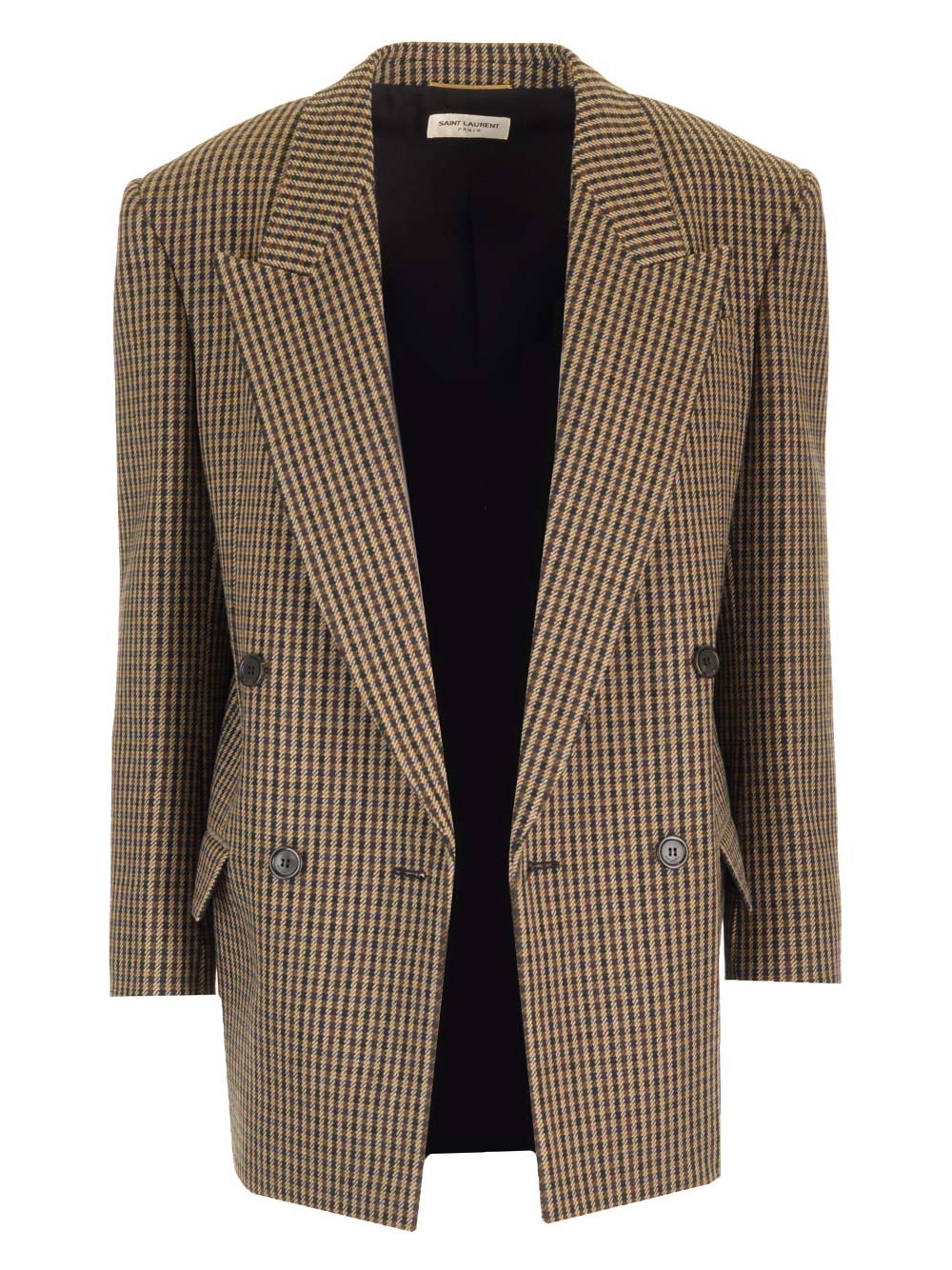 Saint Laurent Brown Wool Blazer Jackets - Beige | fc627cc221eec29ea2d1507ffec25b56ca489cb5
