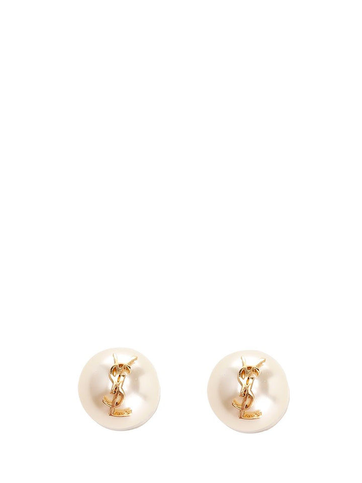 Saint Laurent Pearl Earrings Jewelry - White | 6632fff9d6da98a989316feae9f06b7da17eab65