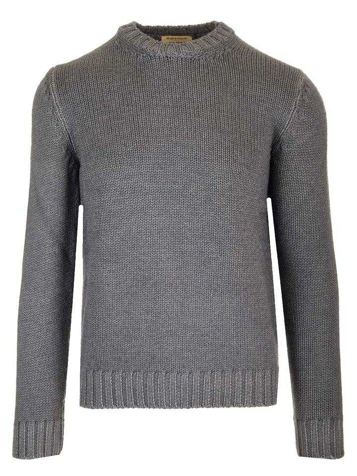 Al Duca D'Aosta 1902 Merino Wool Sweater Knitwear - Grey | cb5545999f74f930f40e88753298d34186772dc9