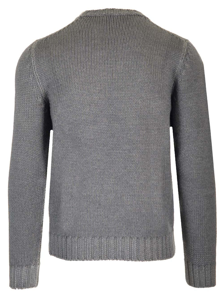 Al Duca D'Aosta 1902 Merino Wool Sweater Knitwear - Grey | 459704cc13dc0f8dda9007f8e2f795babdf8a5db