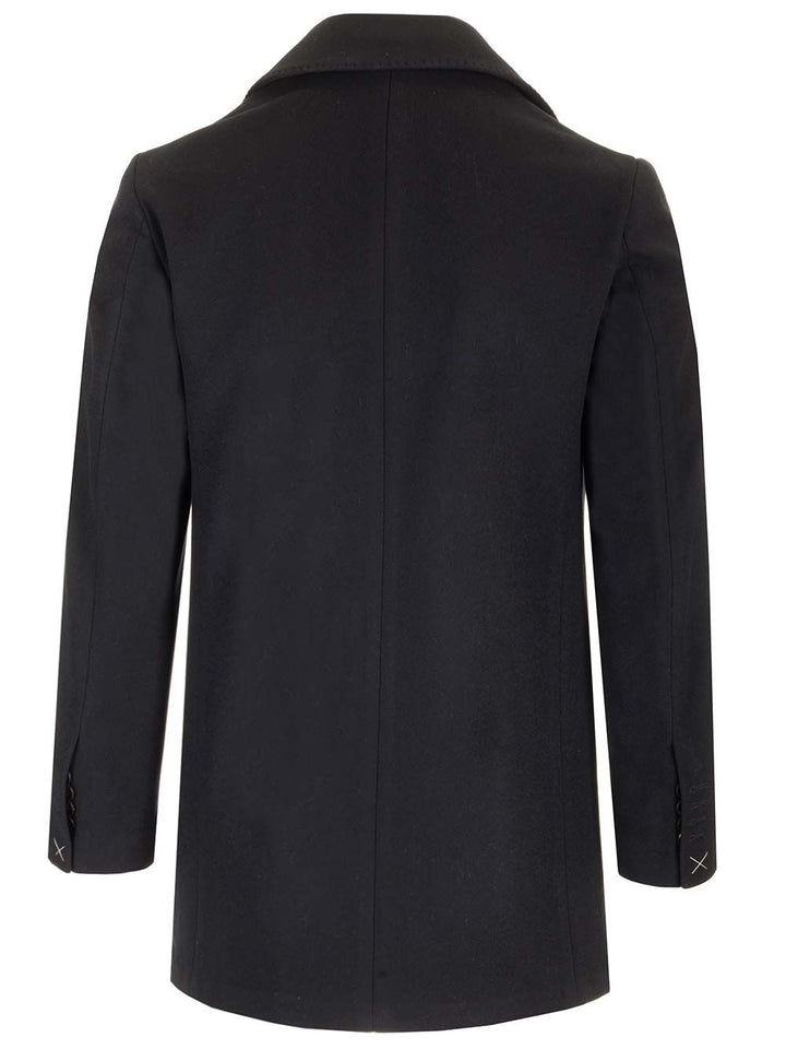 Guarinucci Short Double-Breasted Coat Jackets - Blue | 97eb3eef09ed22042994ea709512d98085642cb4