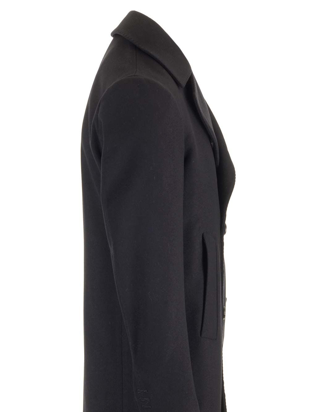 Guarinucci Short Double-Breasted Coat Jackets - Blue | 3f3c7e5680a65dd2fb862a1a5754008cb4b7d2be