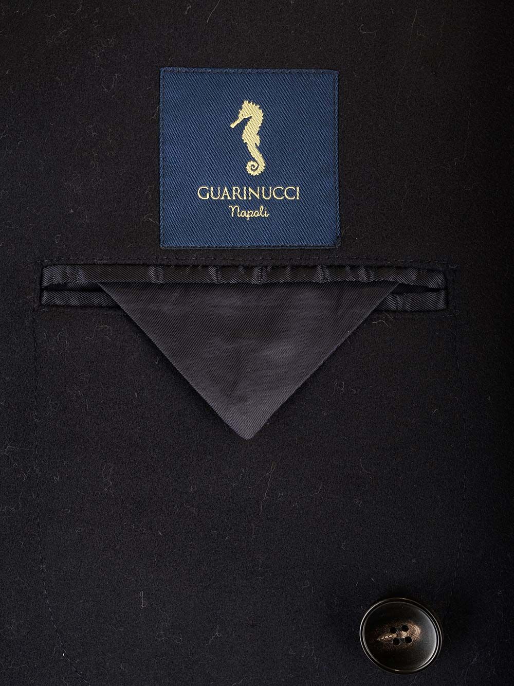 Guarinucci Short Double-Breasted Coat Jackets - Blue | 80e7189ccd3dd15518d5675983ff5a078f7986be