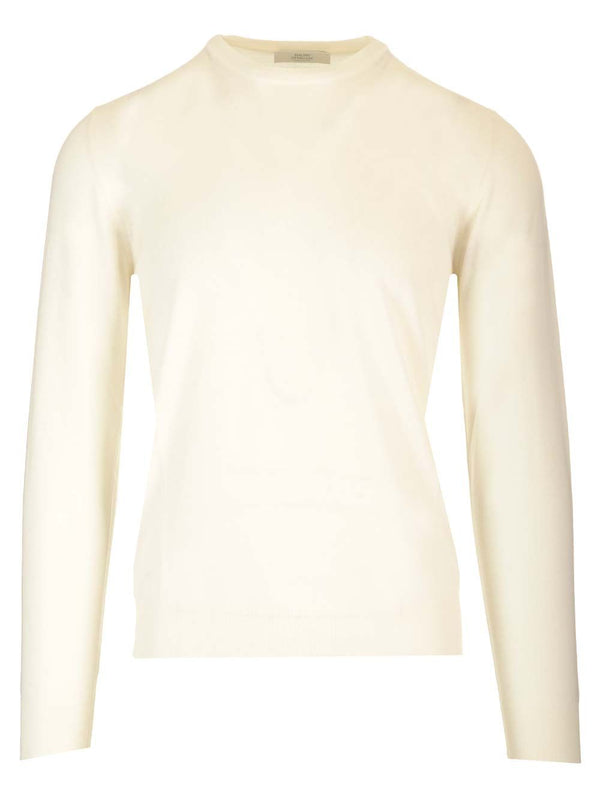Crew Neck Sweater Knitwear White