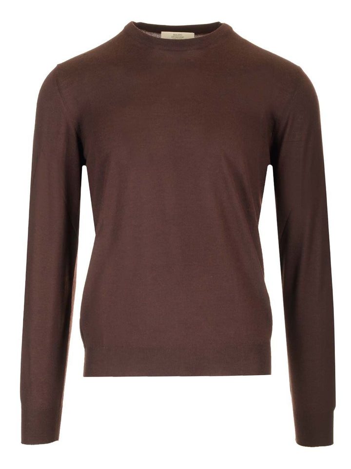 Mauro Ottaviani Crew Neck Sweater Knitwear - Brown | 9db82bc3171c8be81b7439616c28992f29c07add
