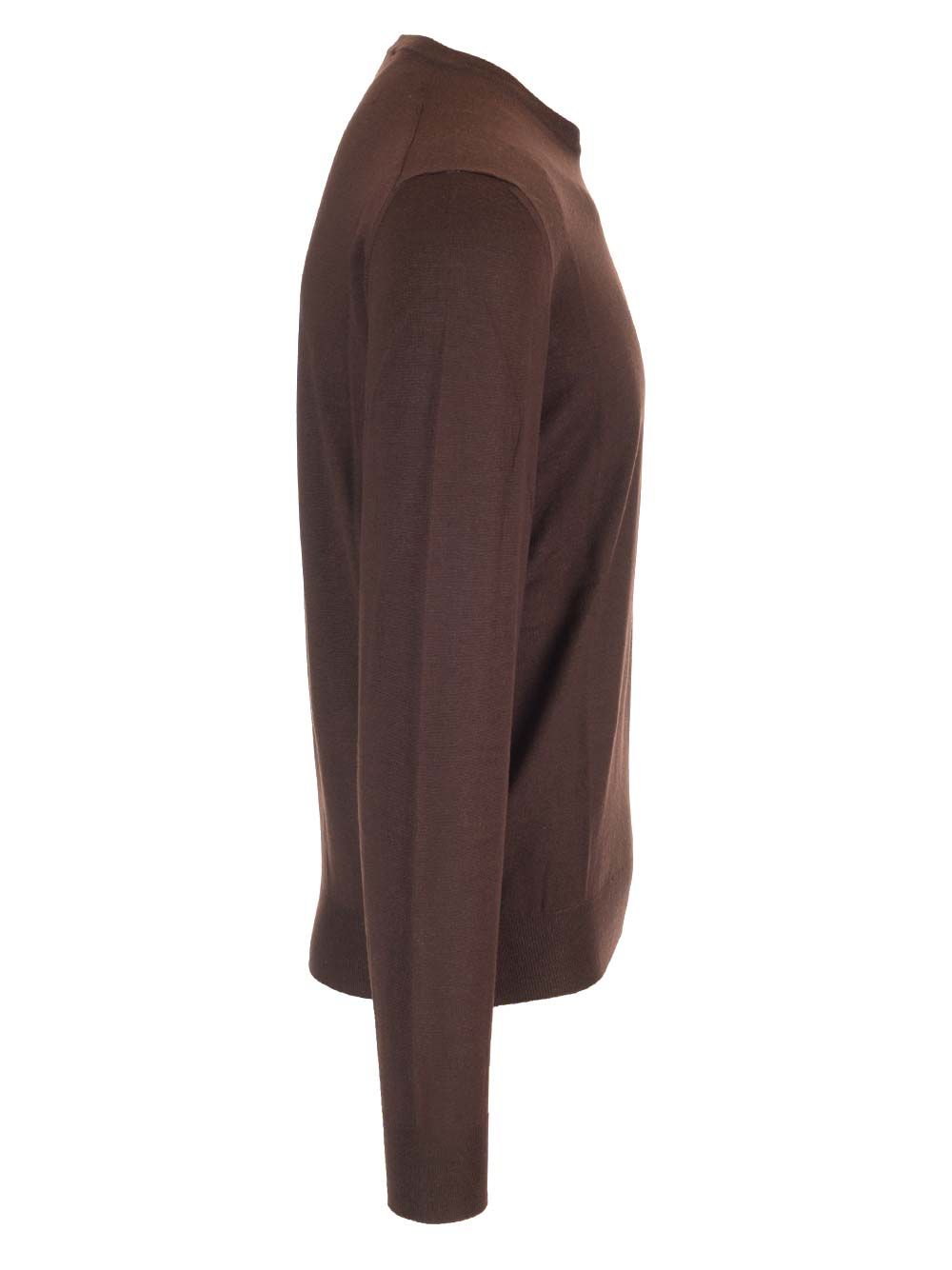 Mauro Ottaviani Crew Neck Sweater Knitwear - Brown | 06bea4a9e4665a5480fec9828dbb6a189ebac98c