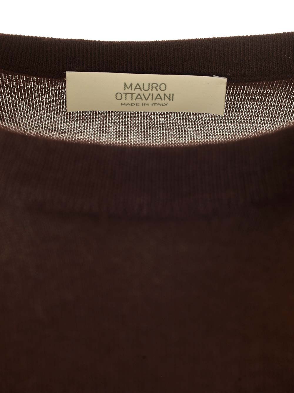 Mauro Ottaviani Crew Neck Sweater Knitwear - Brown | b55308714f819d9f8941682274781bed06ecc4c6
