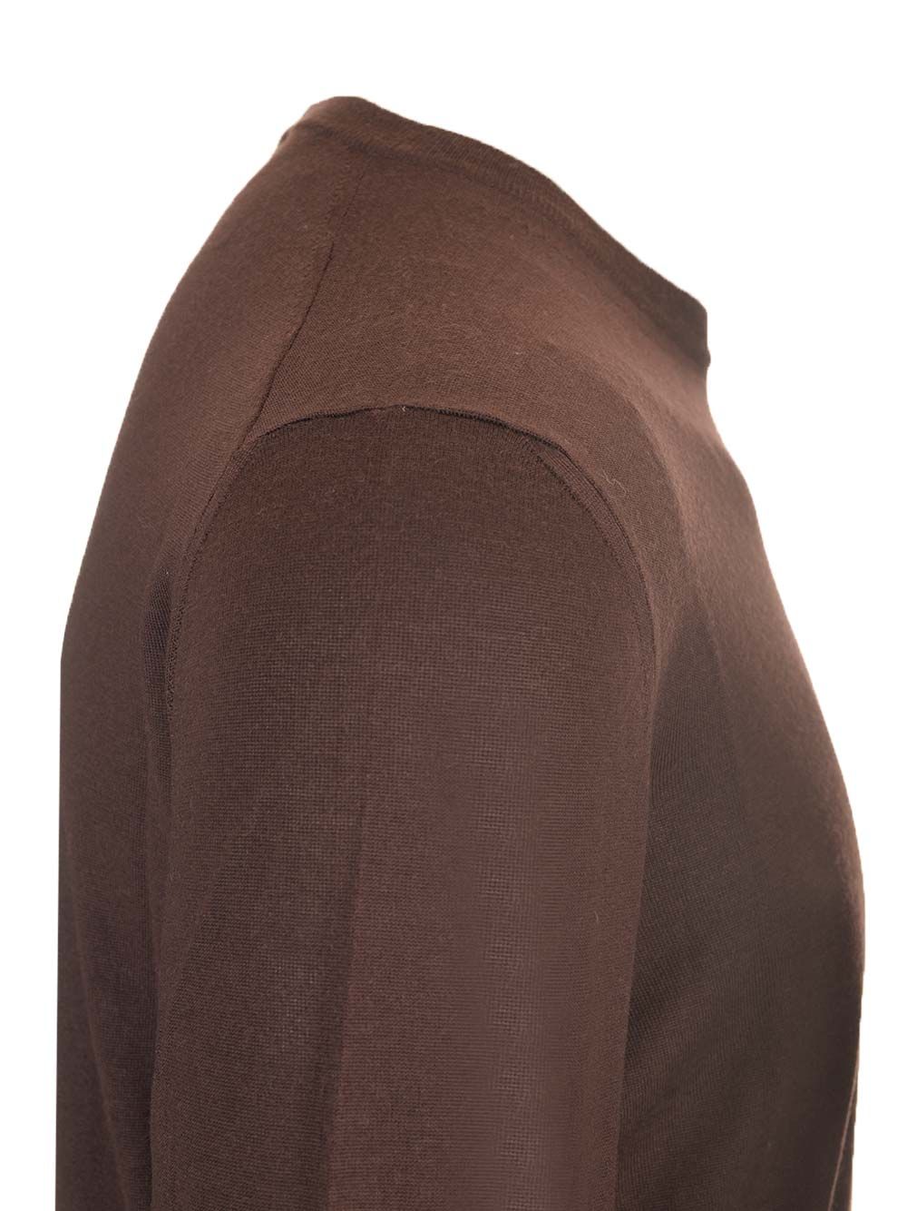 Mauro Ottaviani Crew Neck Sweater Knitwear - Brown | 2ce3d31275853dcbb799a5bf712217940932a76d