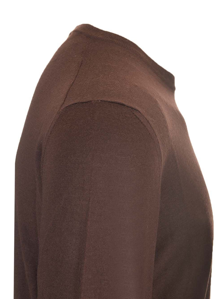 Mauro Ottaviani Crew Neck Sweater Knitwear - Brown | 2ce3d31275853dcbb799a5bf712217940932a76d