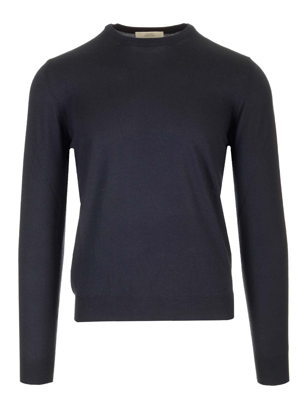 Mauro Ottaviani Crew Neck Sweater Knitwear - Blue | ae2e9f1b9da42719ca37a320f344fd765a98b2d3