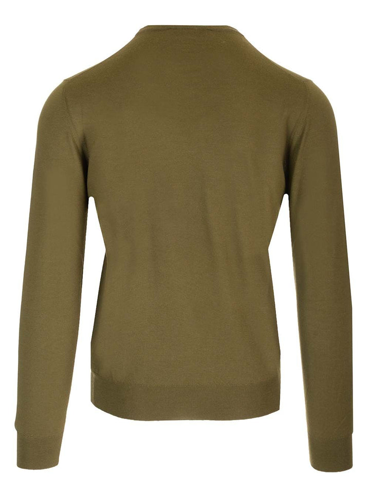 Mauro Ottaviani Crew Neck Sweater Knitwear - Green | f7afe49659d499632195383846178d793cd5a43b