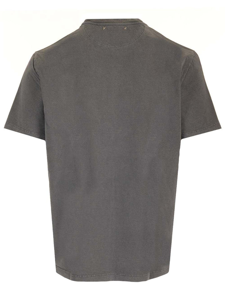 Golden Goose Deluxe Brand Distressed T-Shirt - Grey | 9f1b3ce31de127445d4003d451de0a8ef6da1610
