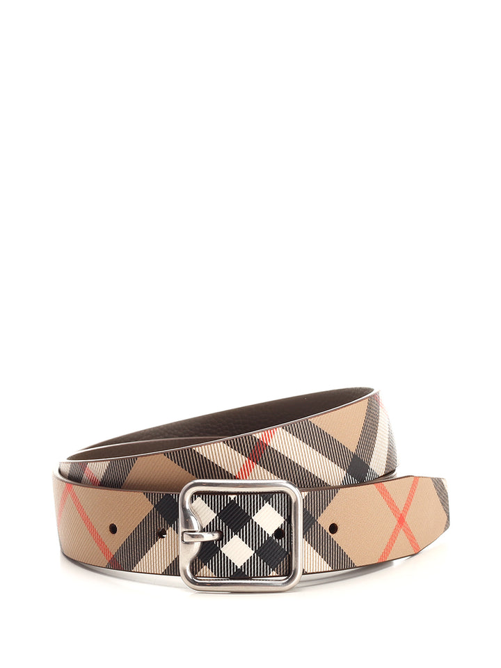 Burberry B Buckle Check Reversible Belt Belts - Brown | 42c919f66e129315534820c04ec88eb0608c67f1