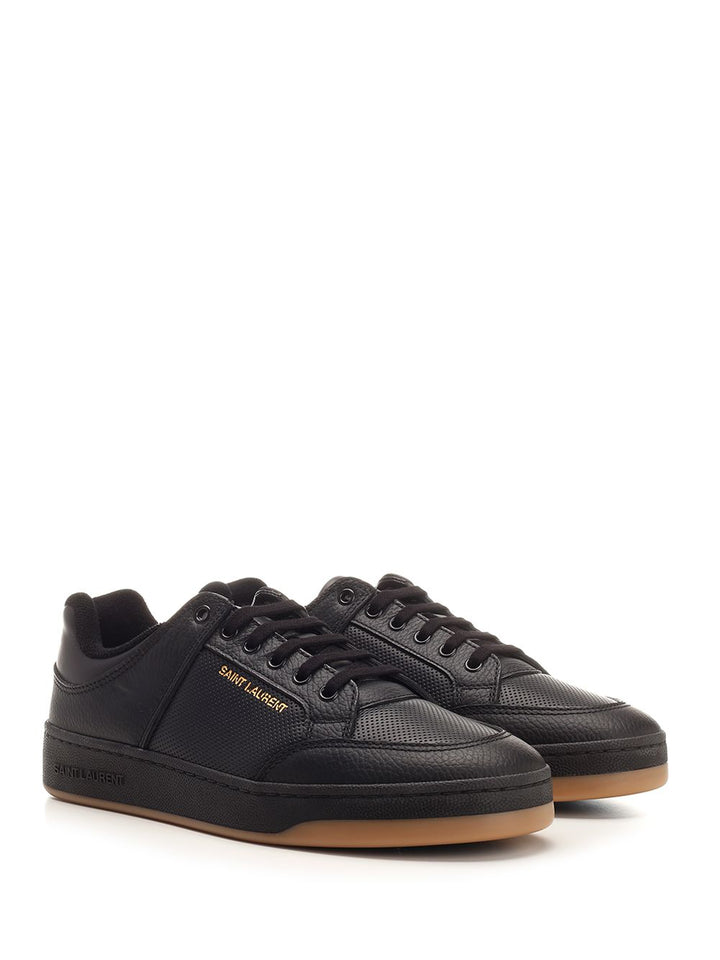 Saint Laurent Sl/61 Low-Top  In Perforated Leather Sneakers - Black | eaa65d636dc3a8b01108dc71f1532a4b7259f4da