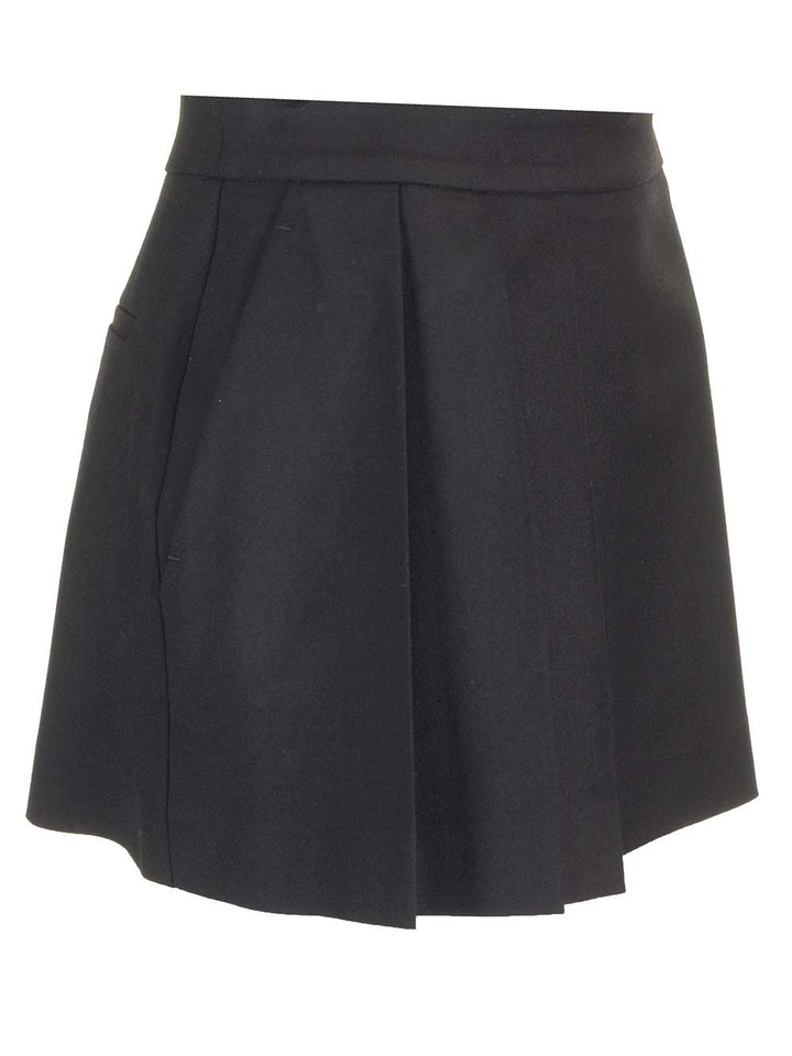 P.A.R.O.S.H. Black Plissè Skirt Skirts - Black | fdcf8b8a4f95a85ab61213a49044147dc468b626